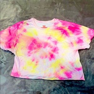 cropped tie dye top